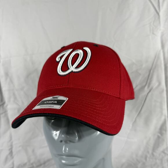 Washington Nationals Hat Cap Snap Back Red MLB Baseball Mens One Size OSFA - Picture 1 of 8